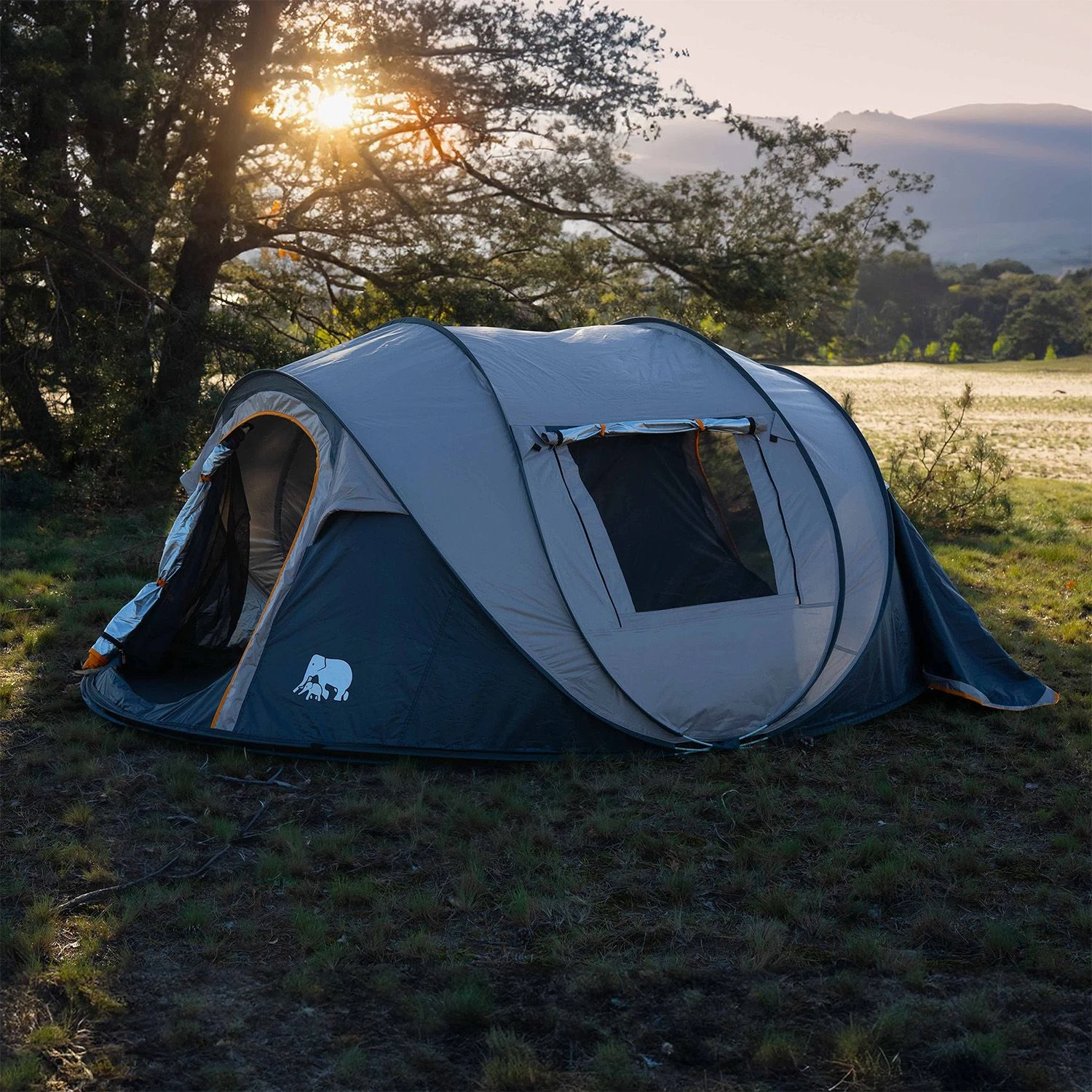 Deryan 4-persoons 2000MM Luxe Pop Up Tent 4 Deryan 4-persoons 2000MM Luxe Pop Up Tent - Afbeelding 4