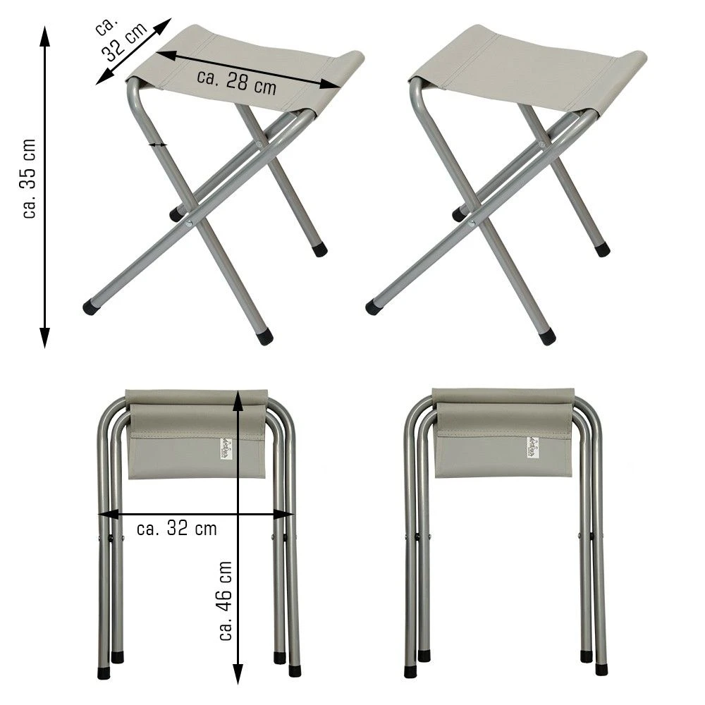 AMANKA 90x60 Hoogte Verstelbare Kampeertafel Met 2 Krukjes 6 AMANKA 90x60 Hoogte Verstelbare Kampeertafel Met 2 Krukjes - Afbeelding 6