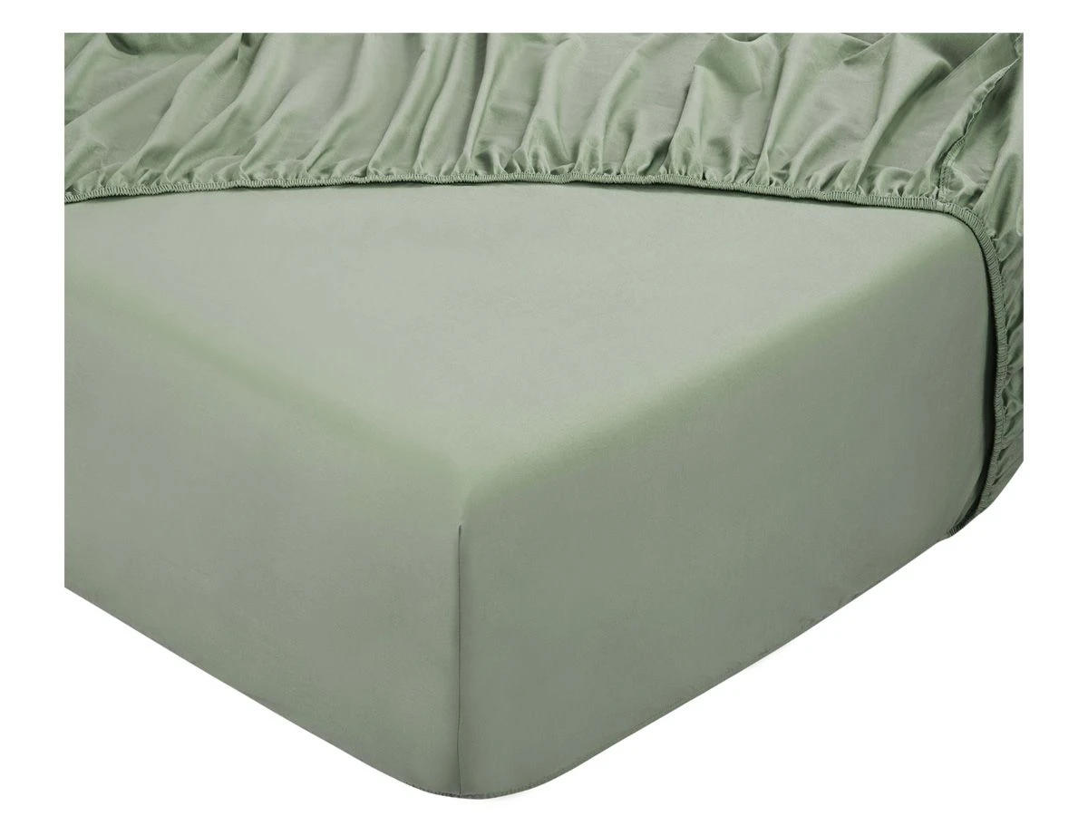 DoubleDry Home 140 X 200 Cm Hoeslaken - Oud Groen 1 DoubleDry Home 140 X 200 Cm Hoeslaken - Oud Groen