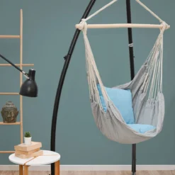 AMANKA Hangstoel Met 2 Kussen En Hangstoelframe -Merkloos Winkel b4b117084f11cd52