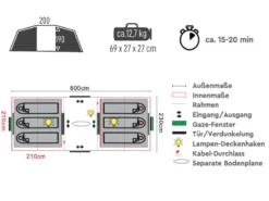 TAMBU Mandapa 6 Vis-à-Vis Tunneltent -Merkloos Winkel b62d2fec585d8614
