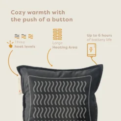 Pleafs Warmtekussen Plush 45x45cm - Onyx -Merkloos Winkel b72bf49262fa2a88