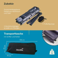 Skandika Haug Tent Bed -Merkloos Winkel b7db6af6f8fcc1f1