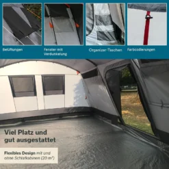 Skandika Hurricane 8 Sleeper Protect Tunneltent -Merkloos Winkel bc439d1ab883a6ab