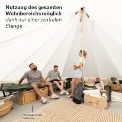 Skandika Tipii 400 Technical Cotton Tent -Merkloos Winkel be2e9be18f351e4e