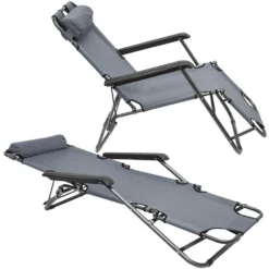 AMANKA 155 X 60 Verstelbare Relaxstoel - Grey -Merkloos Winkel be449ada3a504a62