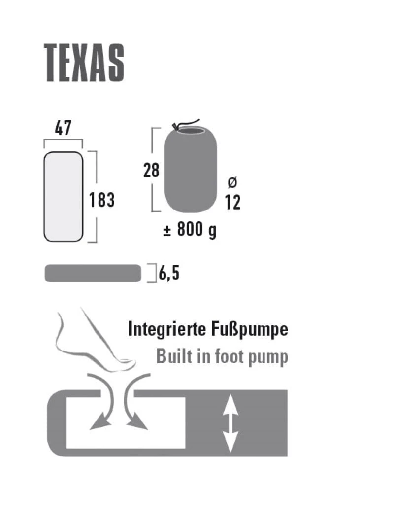 High Peak Texas Trekkingmat 2 High Peak Texas Trekkingmat - Afbeelding 2