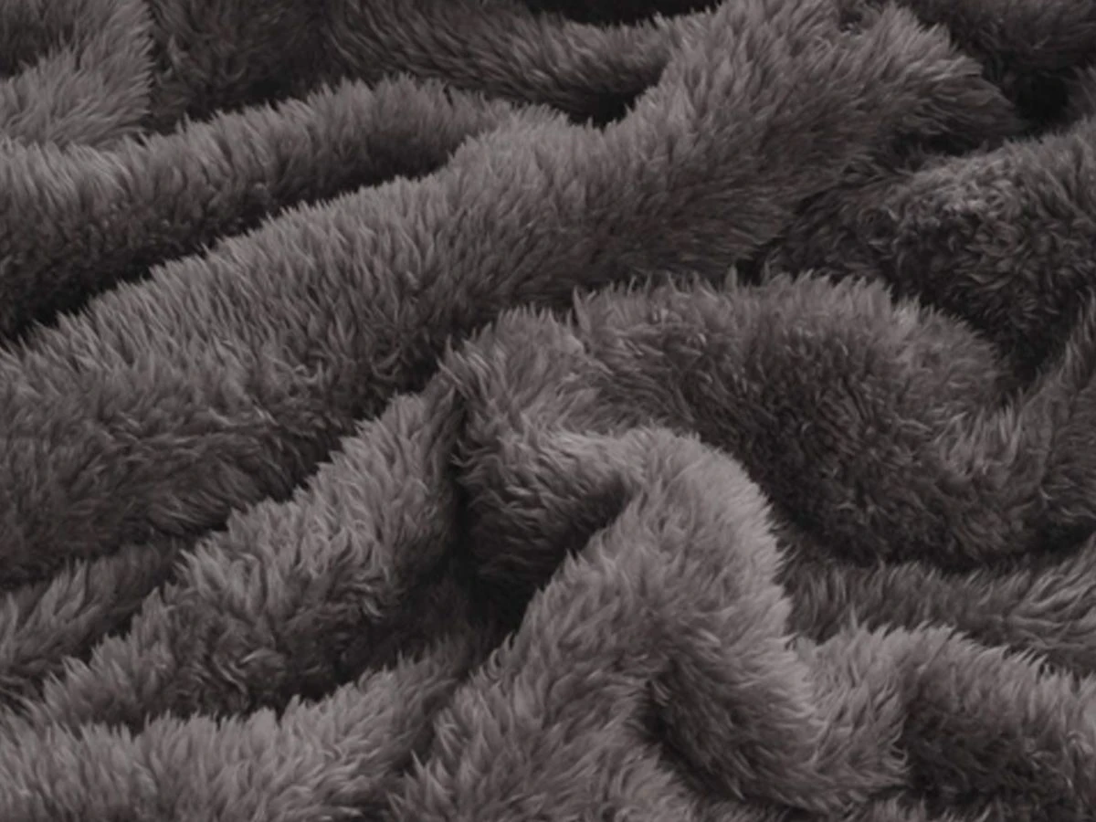 Merkloos PHLOX Teddy 130 X 170 Cm Plaid - Antraciet Grijs 3 Merkloos PHLOX Teddy 130 X 170 Cm Plaid - Antraciet Grijs - Afbeelding 3