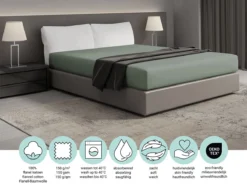 DoubleDry Flanel 180x200 Cm Hoeslaken - Oud Groen 9 DoubleDry Flanel 180x200 Cm Hoeslaken - Oud Groen -Merkloos Winkel c96747cdd587d061