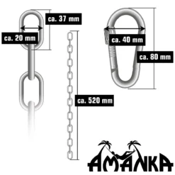 AMANKA 230 Kg Hangstoel Bevestiging 11 AMANKA 230 Kg Hangstoel Bevestiging -Merkloos Winkel d27413105523aead