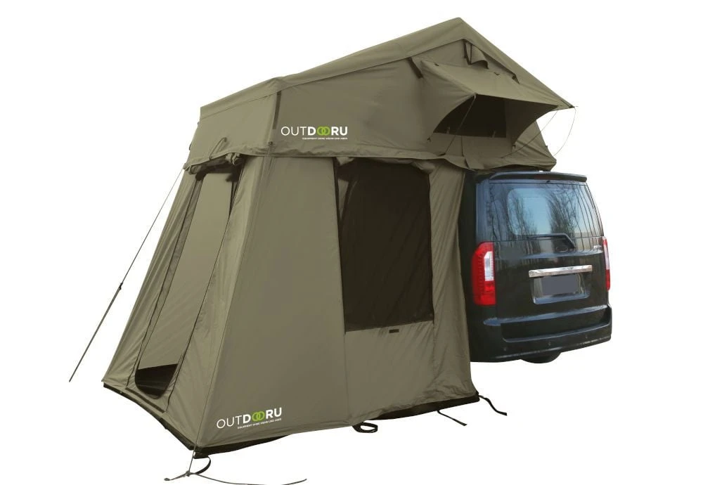 OutdoorU Family Plus 4++ Personen Daktent - Groen 1 OutdoorU Family Plus 4++ Personen Daktent - Groen