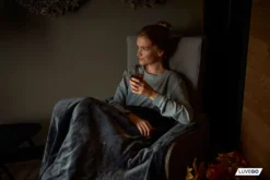 Luvego Fleece/sherpa Elektrische Deken - Dark Grey -Merkloos Winkel d6673afef5ddeebf