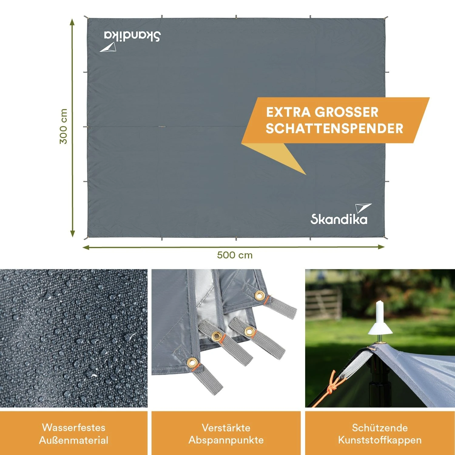 Skandika 5 X 3 Meter Schaduwdoek Met Telescopische Palen 5 Skandika 5 X 3 Meter Schaduwdoek Met Telescopische Palen - Afbeelding 5