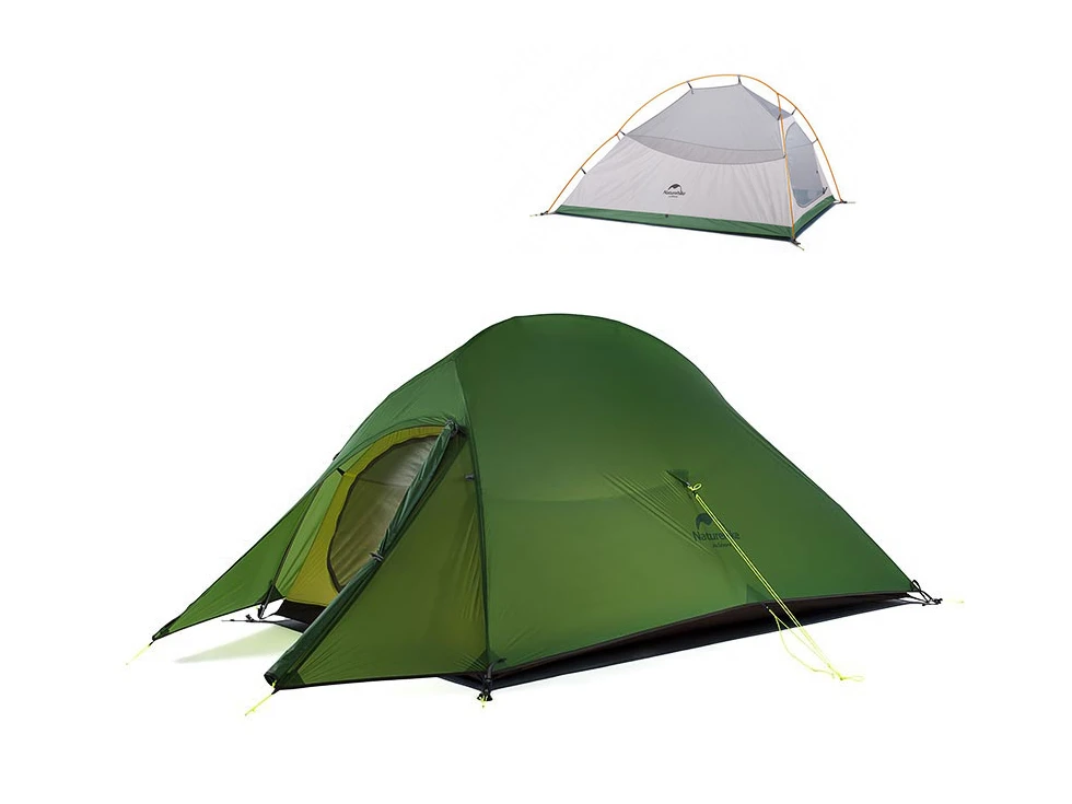Naturehike Cloud Up 2 Upgraded 2 Persoons Tent - Green 3 Naturehike Cloud Up 2 Upgraded 2 Persoons Tent - Green - Afbeelding 3
