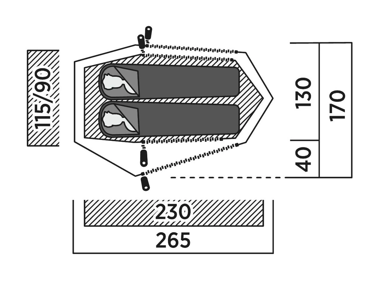 Easy Camp Sarek 2 Tunneltent 3 Easy Camp Sarek 2 Tunneltent - Afbeelding 3