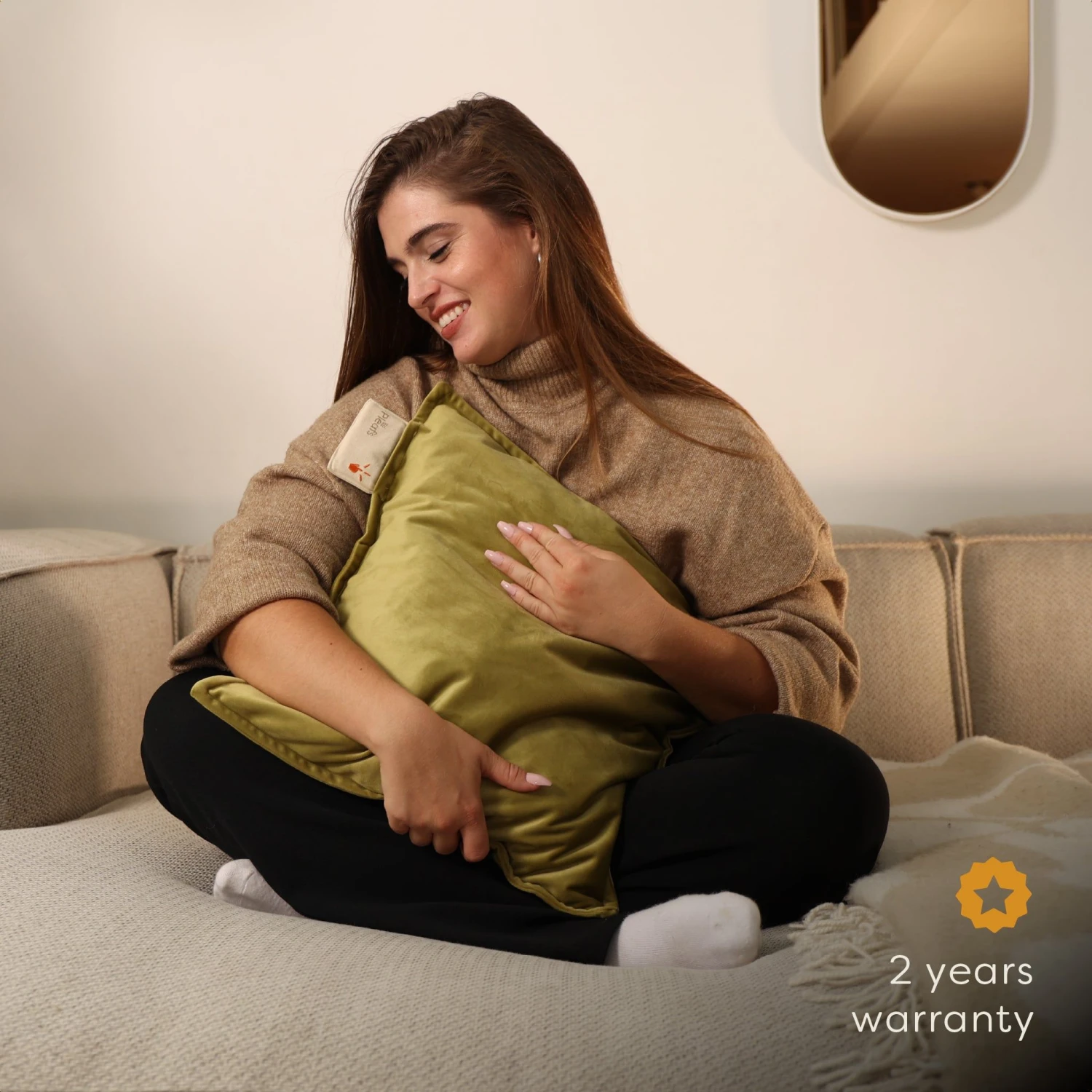 Pleafs Warmtekussen Plush 45x45cm - Barley Corn 6 Pleafs Warmtekussen Plush 45x45cm - Barley Corn - Afbeelding 6