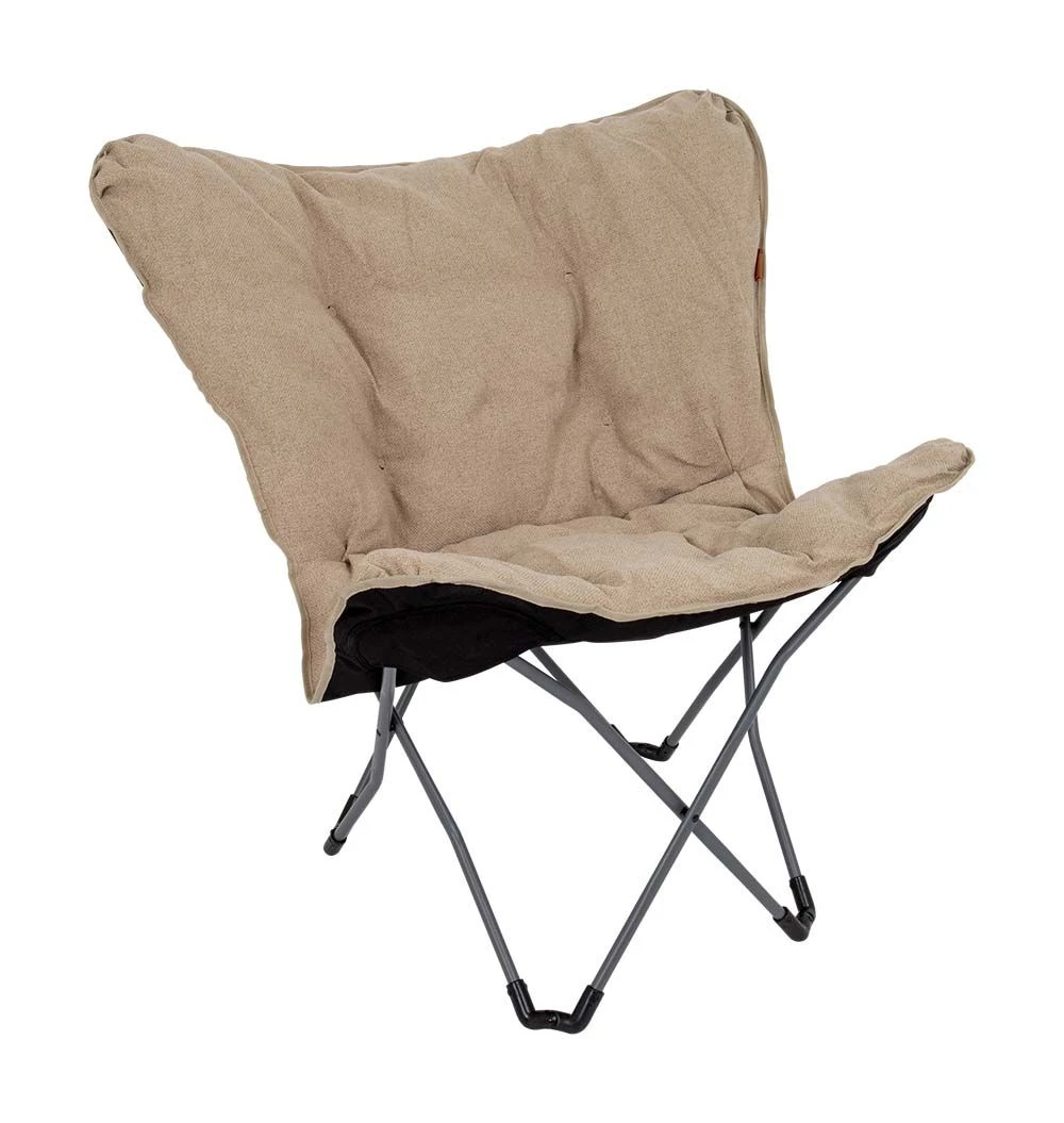 Bo-Camp Urban Outdoor Grainger L Vlinderstoel - Beige 1 Bo-Camp Urban Outdoor Grainger L Vlinderstoel - Beige