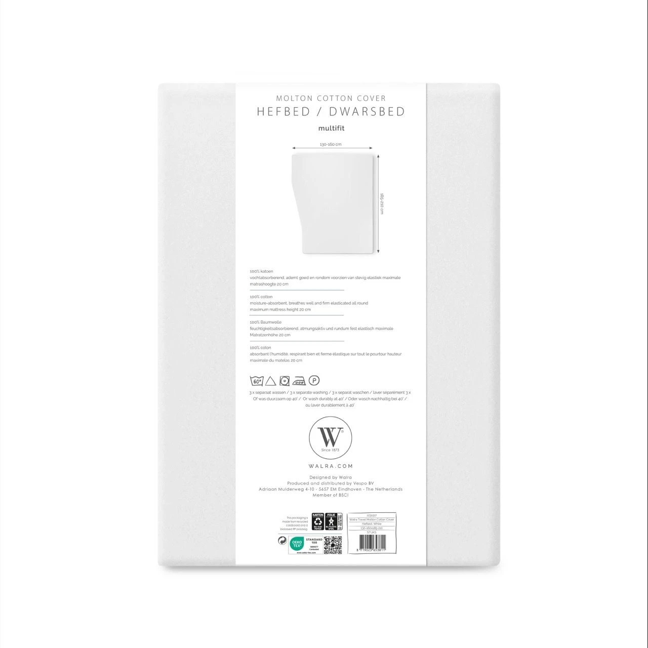 Walra Multifit Hefbed/Dwarsbed Cotton Molton 5 Walra Multifit Hefbed/Dwarsbed Cotton Molton - Afbeelding 5