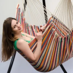 AMANKA 185 X 130 XXL Hangstoel - Striped -Merkloos Winkel fab97ffa02d9fb9c