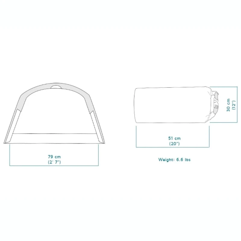 Merkloos Crua Outdoors Hybrid Shelter Bivi Tent 5 Merkloos Crua Outdoors Hybrid Shelter Bivi Tent - Afbeelding 5