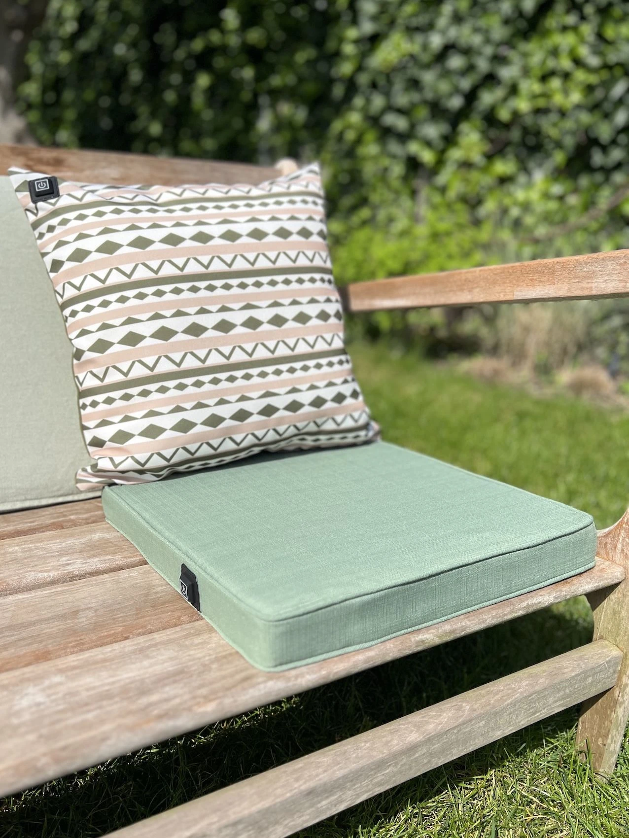 Merkloos Warmpi® Verwarmd Outdoor Zitkussen - Green 3 Merkloos Warmpi® Verwarmd Outdoor Zitkussen - Green - Afbeelding 3