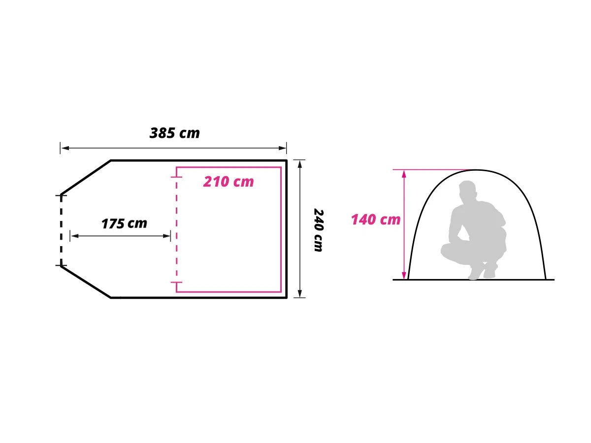 Obelink Low Crest 4 Tunneltent 8 Obelink Low Crest 4 Tunneltent - Afbeelding 8
