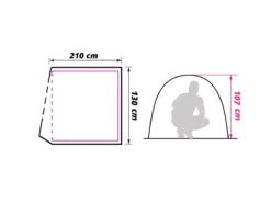 Obelink Dome 2 Koepeltent -Merkloos Winkel obelink dome 2 floor plan ecommerce