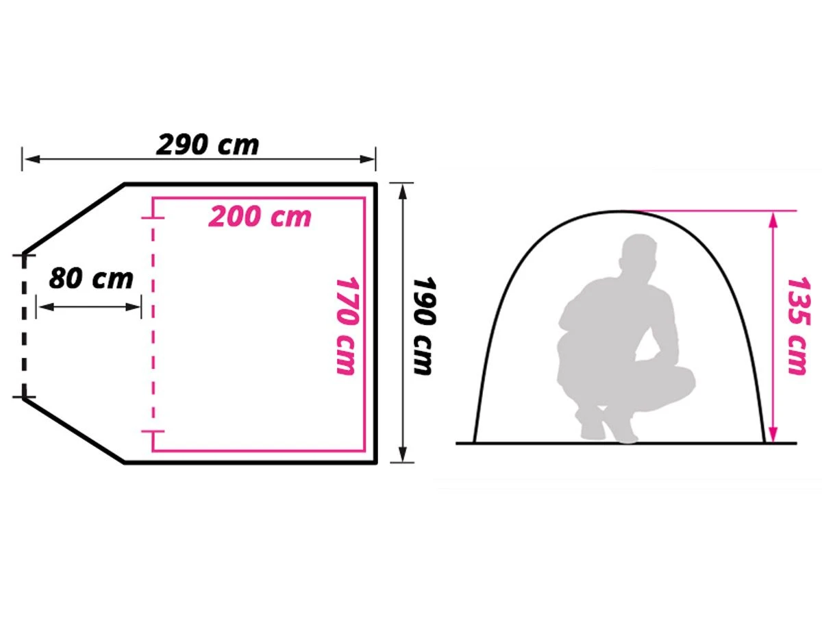 Obelink Milos 3 Deluxe Koepeltent 8 Obelink Milos 3 Deluxe Koepeltent - Afbeelding 8