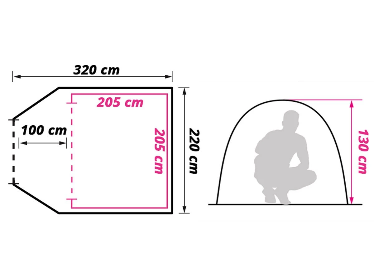Obelink Shelter 3 CoolDark Koepeltent 7 Obelink Shelter 3 CoolDark Koepeltent - Afbeelding 7