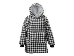 Unique Living Oversized Hoodie - Black White