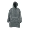 Unique Living Teddy Oversized Hoodie - Dark Grey