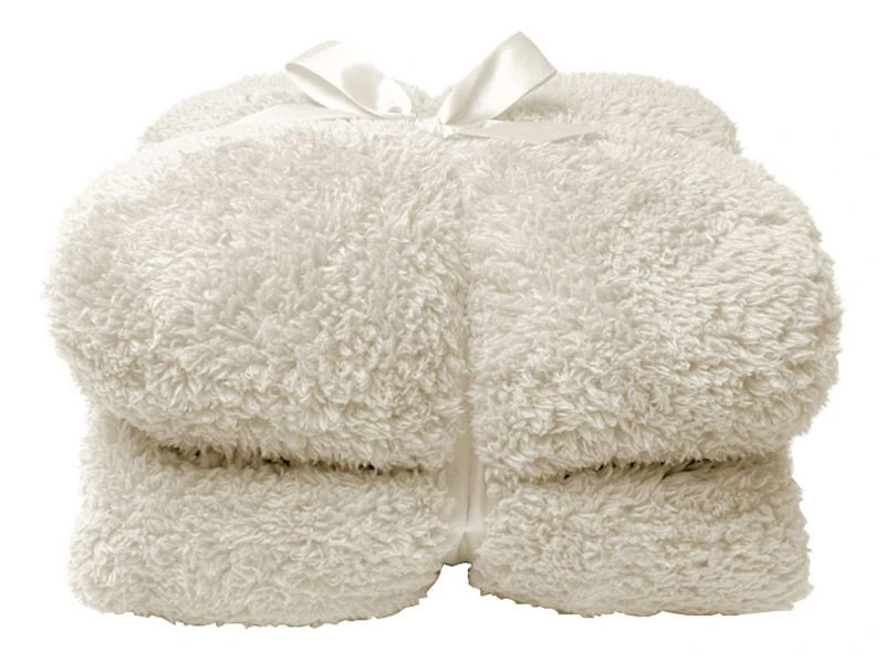 Unique Living Teddy Plaid - Dove White 1 Unique Living Teddy Plaid - Dove White