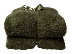 Unique Living Teddy Plaid - Winter Green