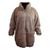 Unique Living Willow Long Oversized Hoodie - Taupe
